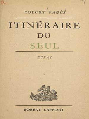cover image of Itinéraire du seul